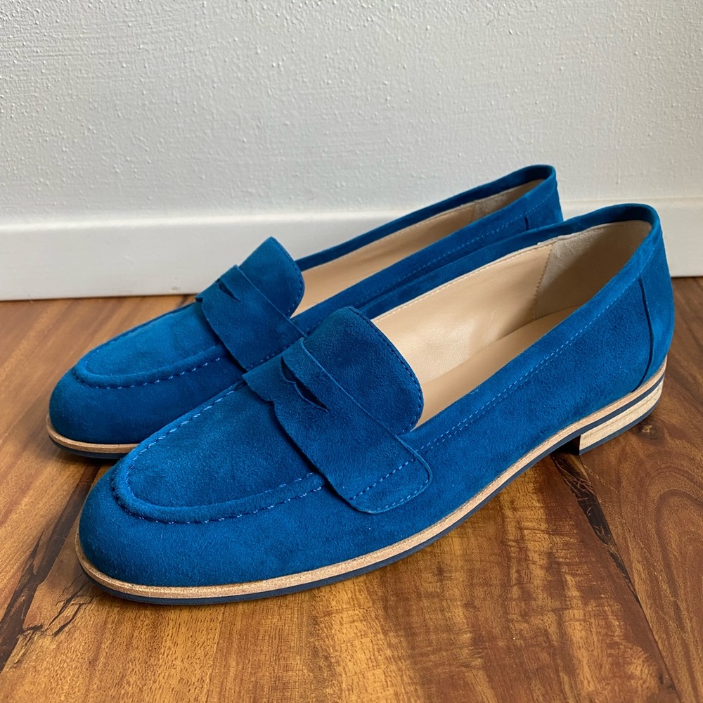 Jon Josef Blue Suede Loafers